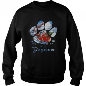Dogmom paw christmas shirt 4