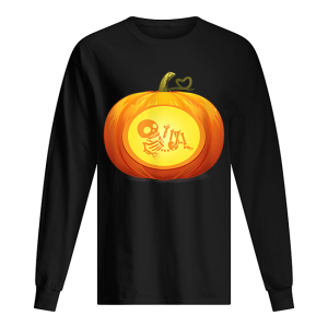 Don’t Eat Pumpkin Seeds Baby Skeleton Pregnancy Halloween shirt