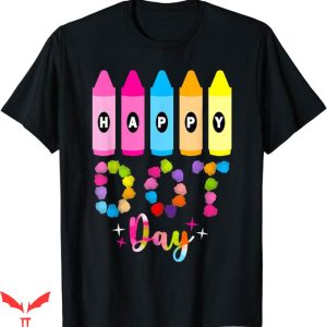 Dot Day T-Shirt Colorful Crayons T-Shirt Trending