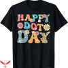 Dot Day T-Shirt Hippie Flowers Retro T-Shirt Trending