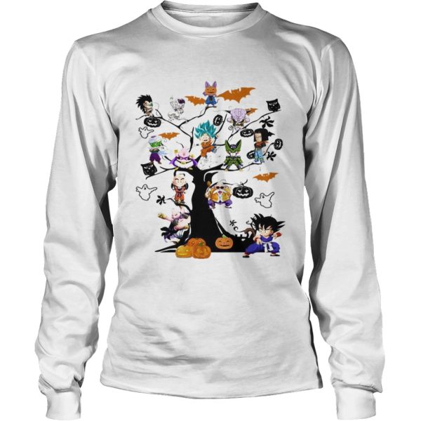 Dragon Ball Character on the tree Halloween shirt
