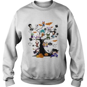 Dragon Ball Character on the tree Halloween shirt 3