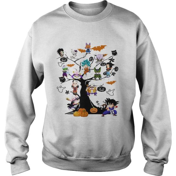 Dragon Ball Character on the tree Halloween shirt
