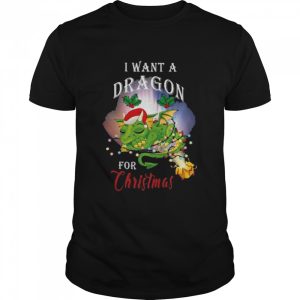 Dragon lovers I want a dragon for Christmas santa dragon sweater