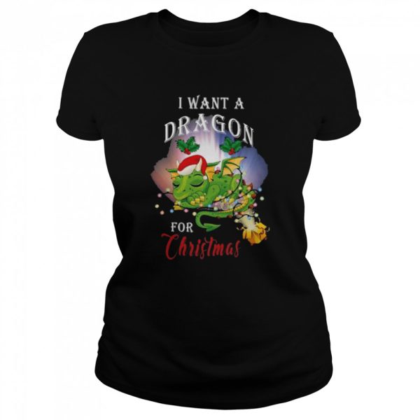 Dragon lovers I want a dragon for Christmas santa dragon sweater