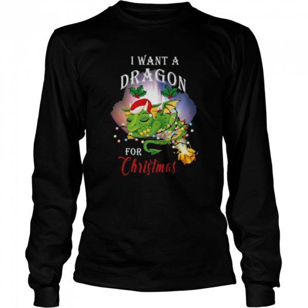 Dragon lovers I want a dragon for Christmas santa dragon sweater