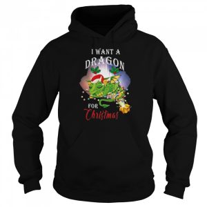 Dragon lovers I want a dragon for Christmas santa dragon sweater 5