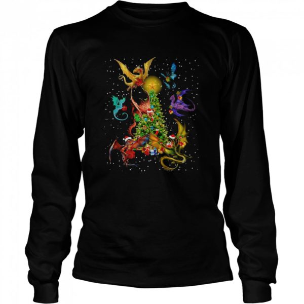 Dragons Around Christmas Tree Sweater T-shirt