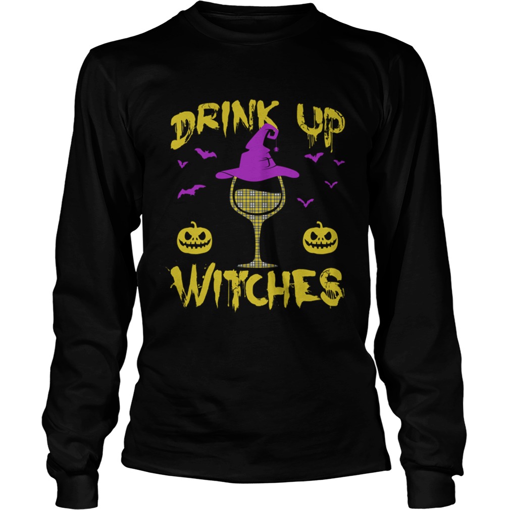 Drink Up Witches Happy Halloween Wine Drinking Women Shirt Drink Up Witches Happy Halloween Wine Drinking Women Shirt