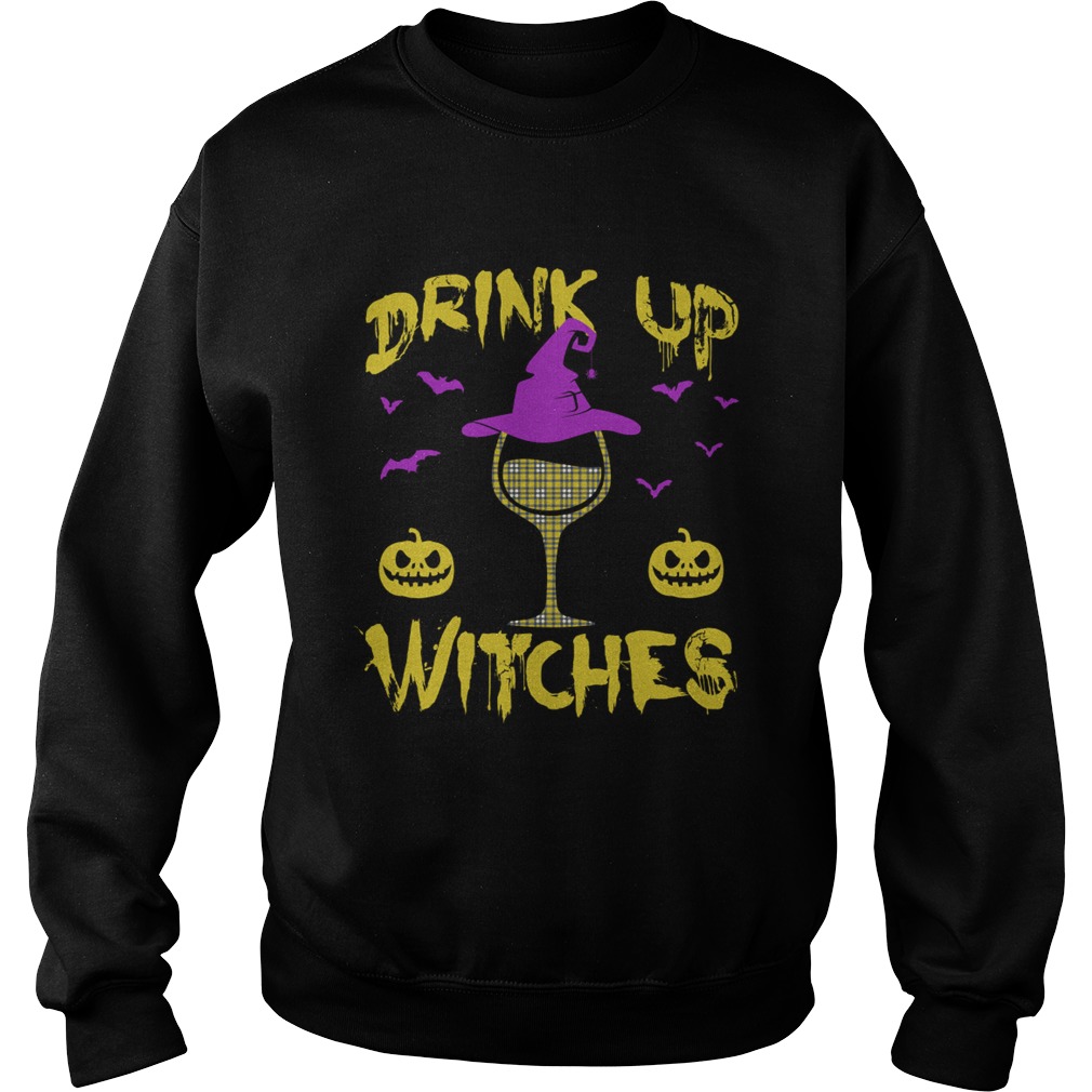 Drink Up Witches Happy Halloween Wine Drinking Women Shirt Drink Up Witches Happy Halloween Wine Drinking Women Shirt