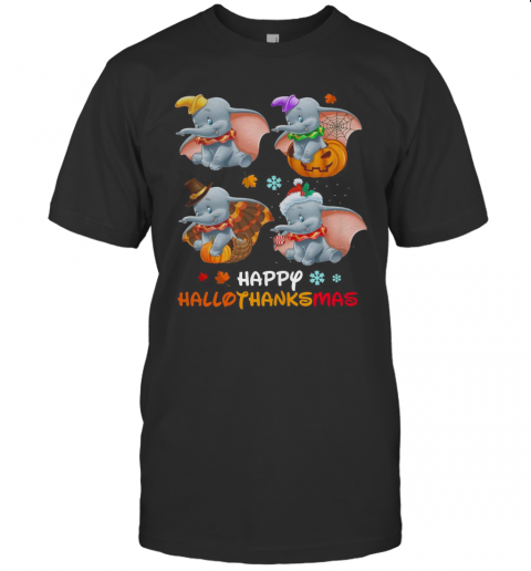 Dumbo Disney Halloween And Merry Christmas Happy Hallothanksmas T-Shirt Dumbo Disney Halloween And Merry Christmas Happy Hallothanksmas T-Shirt