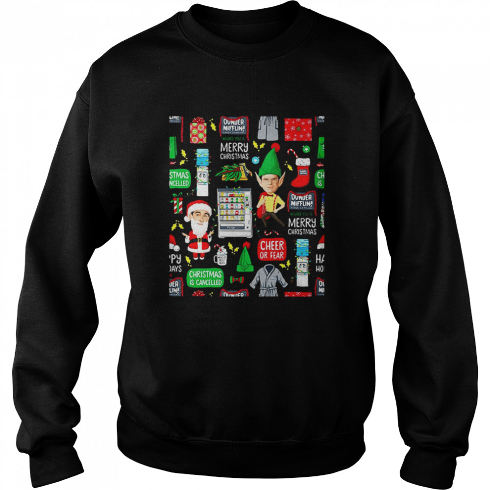 Dunder Christmas The Office Christmas Sweater T-shirt Dunder Christmas The Office Christmas Sweater T-shirt