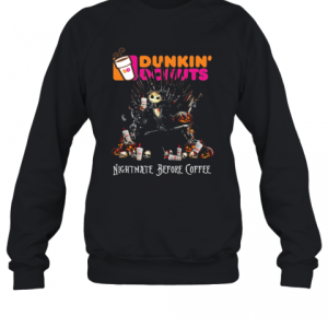 Dunkin’ Donuts Nightmare Before Coffee King Jack Skellington T-Shirt
