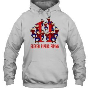 Eleven Pipers Piping Song 12 Days Christmas Sweater T shirt 5