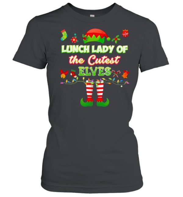Elf Lunch Lady Of The Cutest Elves Merry Christmas Shirt
