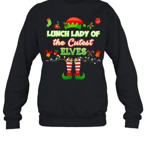 Elf Lunch Lady Of The Cutest Elves Merry Christmas Shirt 4