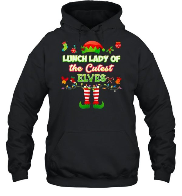 Elf Lunch Lady Of The Cutest Elves Merry Christmas Shirt