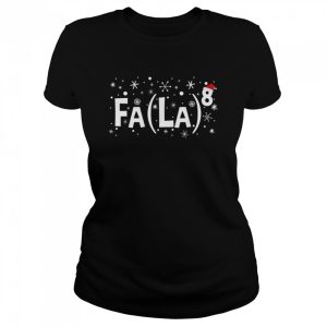 Fa La 8 Santa Red Plaid Claus Fa La Math Teacher Christmas Shirt