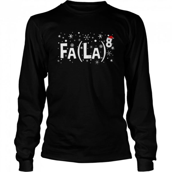 Fa La 8 Santa Red Plaid Claus Fa La Math Teacher Christmas Shirt