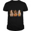 Fall Gnomes Pumpkin Autumn Leaves Halloween Thanksgiving T-Shirt