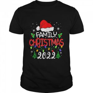 Family Christmas 2022 Matching Shirts Squad Santa Elf Funny T-Shirt