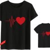 Father Son T-Shirt Heartbeat Love