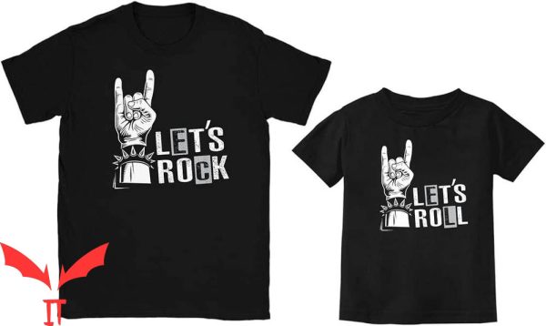 Father Son T-Shirt Lets Rock Lets Roll