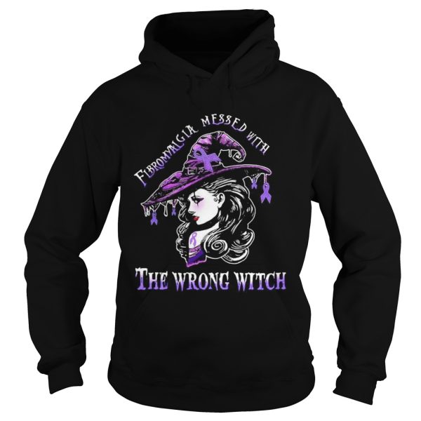 Fibromyalgia awareness wrong witch ladies halloween shirt