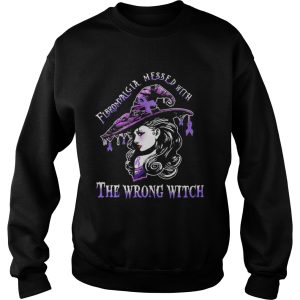 Fibromyalgia awareness wrong witch ladies halloween shirt