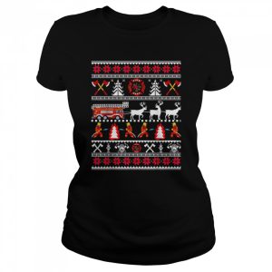 Firefighter Ugly Christmas T-Shirt