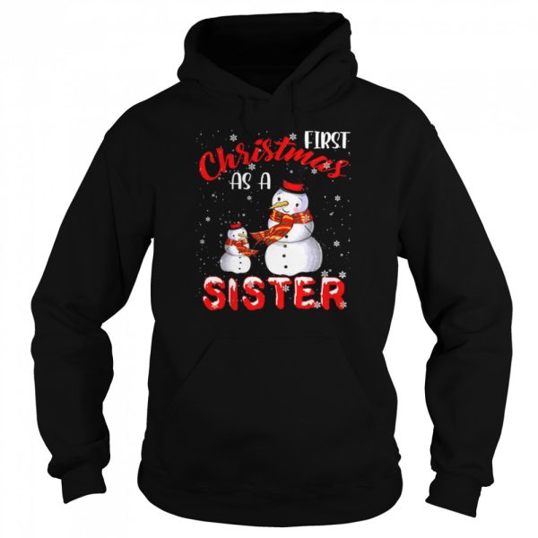 First Christmas As A Sister 2021 Pregnancy Announcement Shirt