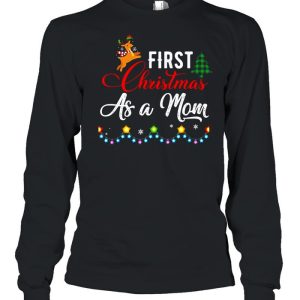First Christmas As Mom Xmas 2021 Mom Costume Shirt 3