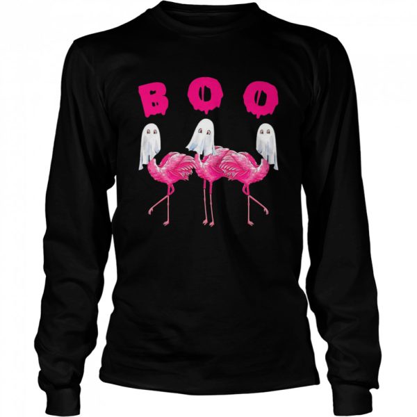 Flamingo Boo Happy Halloween shirt