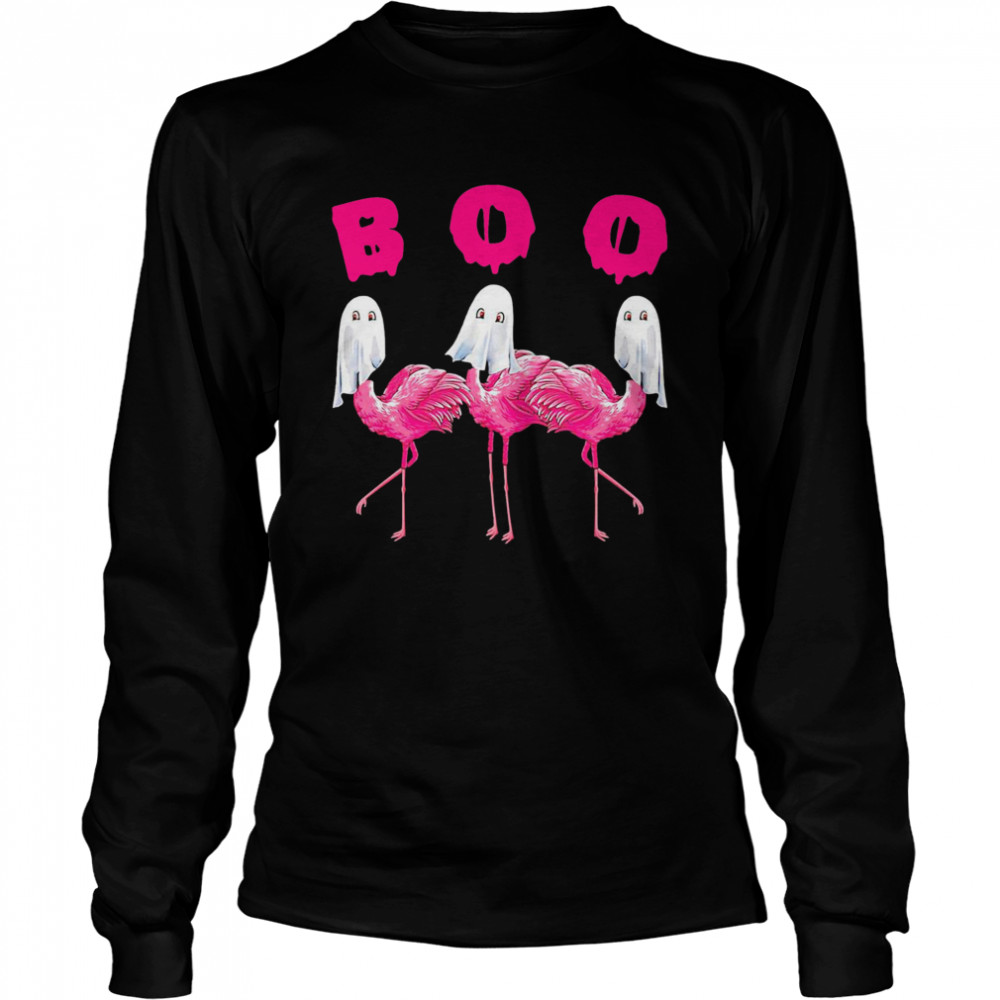 Flamingo Boo Happy Halloween shirt Flamingo Boo Happy Halloween shirt