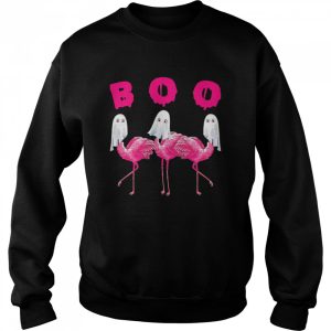 Flamingo Boo Happy Halloween shirt