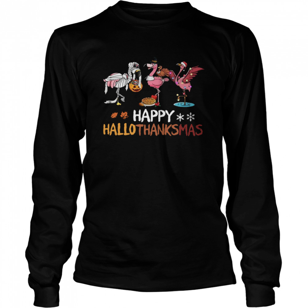 Flamingo Happy Hallothanksmas shirt Flamingo Happy Hallothanksmas shirt
