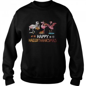 Flamingo Happy Hallothanksmas shirt