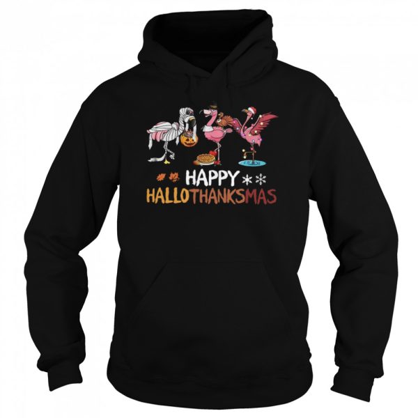 Flamingo Happy Hallothanksmas shirt