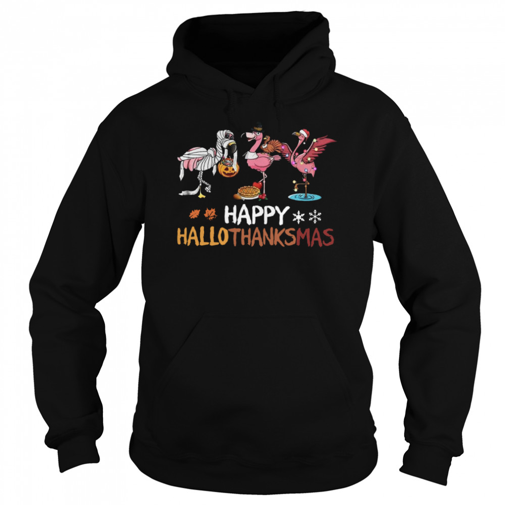Flamingo Happy Hallothanksmas shirt Flamingo Happy Hallothanksmas shirt