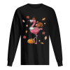 Flamingo and chicken turkey pumpkin shirt