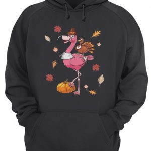 Flamingo and chicken turkey pumpkin shirt 3