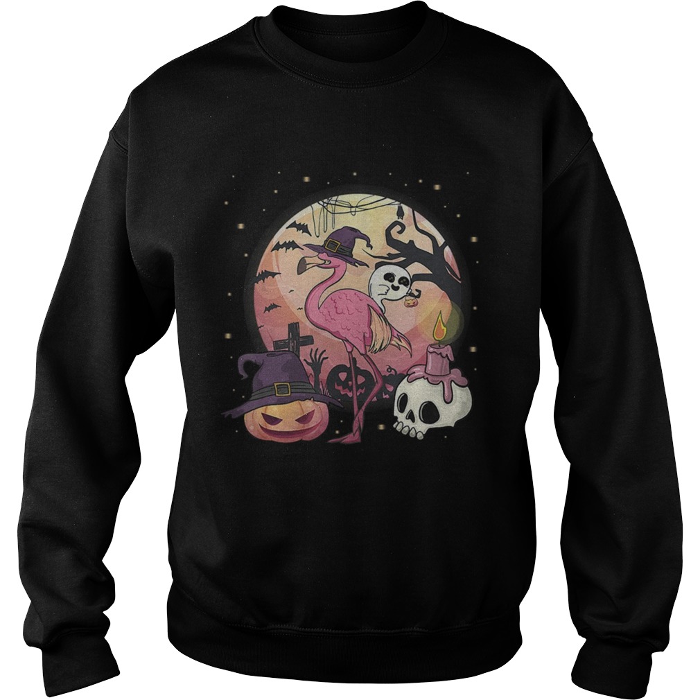 Flamingo with Pumpkin Flamingo Halloween TShirt Flamingo with Pumpkin Flamingo Halloween TShirt