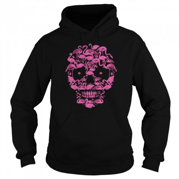 Flamingos Skull Halloween shirt