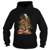Flamingos tree happy Halloween shirt