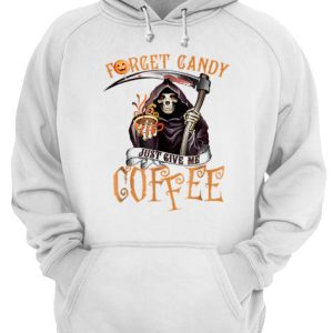 Forget Candy Just Give Me Coffee Funny Halloween shirt 3