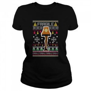 Fragile Leg Lamp Christmas Story Funny Xmas Ugly Christmas T-Shirt