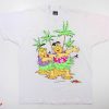 Fred Flintstone Golf T-Shirt Barney Rubble Hula Dancer Tee