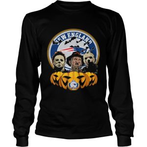 Freddy Krueger Michael Myers Jason Voorhees Pumpkin New England Patriots shirt