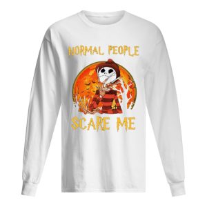 Freddy Krueger and Jack Skellington Normal People Scare Me shirt