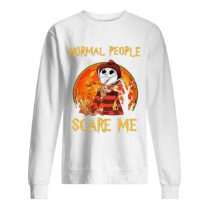 Freddy Krueger and Jack Skellington Normal People Scare Me shirt